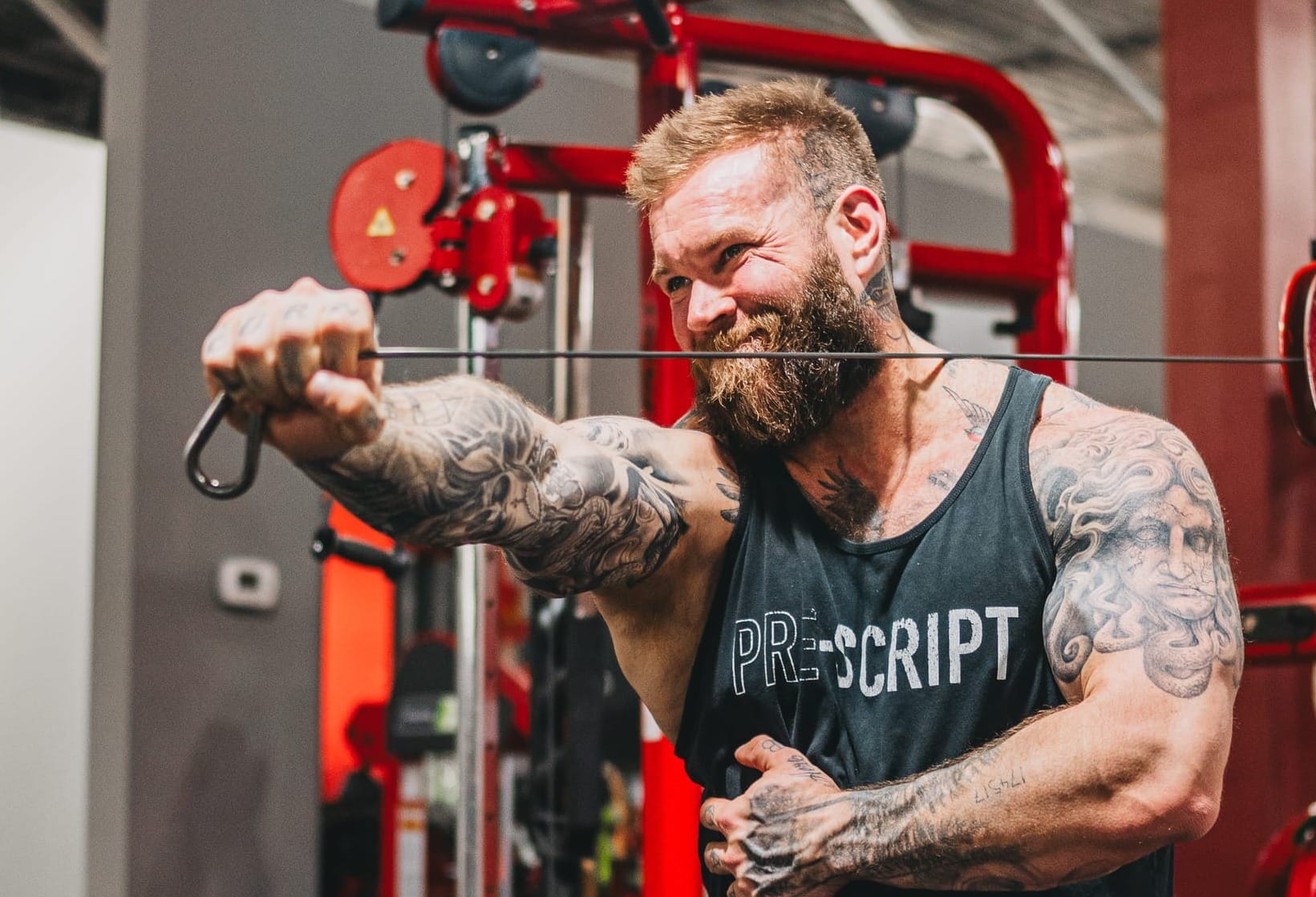 Magnify posterior deltoid hypertrophy by exploiting the scapula-humerus relationship.